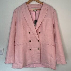 Tuckernuck Blush Pink Double-Breasted Blazer